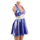 Halter Skater Dress in Lavender Ice - Coquetry Clothing