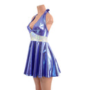 Halter Skater Dress in Lavender Ice - Coquetry Clothing