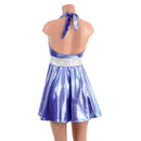 Halter Skater Dress in Lavender Ice - Coquetry Clothing