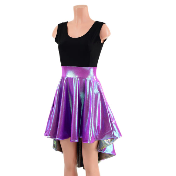 Hi Lo Silver Lining Skater Dress with Pockets - Coquetry Clothing