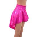 Hi Lo Skirt in Neon Pink Sparkly Jewel - Coquetry Clothing