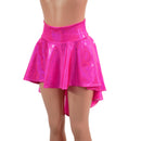 Hi Lo Skirt in Neon Pink Sparkly Jewel - Coquetry Clothing