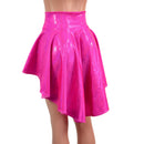 Hi Lo Skirt in Neon Pink Sparkly Jewel - Coquetry Clothing