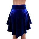 Hi Lo Skirt in Sapphire Velvet - Coquetry Clothing