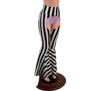 High Waist Bell Bottom Flare Chaps - Coquetry Clothing