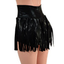 High Waist Gladiator Shorts in Black Mystique - Coquetry Clothing
