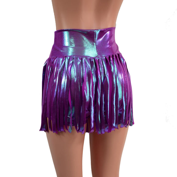 High Waist Gladiator Shorts in Plumeria - Coquetry Clothing