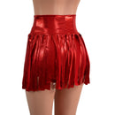 High Waist Gladiator Shorts in Red Sparkly Jewel - Coquetry Clothing