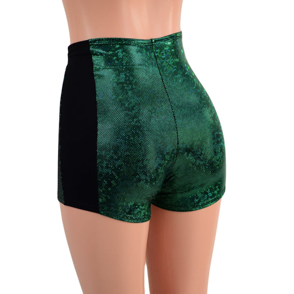 High Waist Lace Up Sailor Shorts with Side Panels - Coquetry Clothing