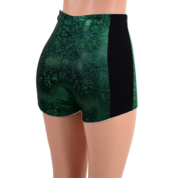 High Waist Lace Up Sailor Shorts with Side Panels - Coquetry Clothing
