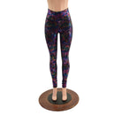 High Waist Leggings in Cyberspace OVERSTOCK Ready To Ship - Coquetry Clothing