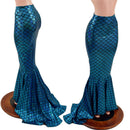 High Waist Mermaid Skirt with Puddle Train - Coquetry Clothing