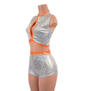 High Waist Pinup Shorts and Keyhole Top Set - Coquetry Clothing