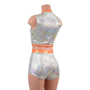 High Waist Pinup Shorts and Keyhole Top Set - Coquetry Clothing
