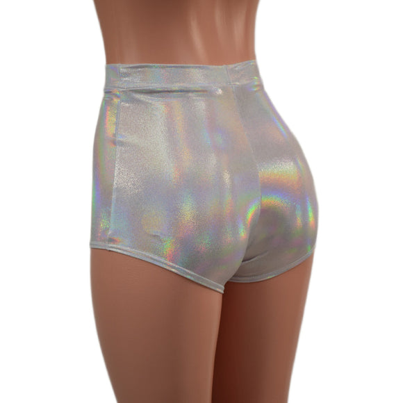 High Waist Pinup Shorts with Boy Cut Leg in Flashbulb - Coquetry Clothing