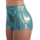 High Waist Pinup Shorts with Boy Cut Leg in Seafoam - Coquetry Clothing