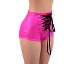 High Waist Pinup Shorts with Front Laceup - Coquetry Clothing