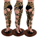 High Waist Quad Cutout Chaps in Leopard Print (shorts sold separately) - Coquetry Clothing