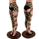 High Waist Quad Cutout Chaps in Leopard Print (shorts sold separately) - Coquetry Clothing