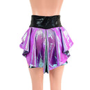 High Waist Shorts with Mini Tux Back - Coquetry Clothing
