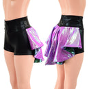 High Waist Shorts with Mini Tux Back - Coquetry Clothing