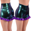 High Waist Shorts with Ruffled Leg - Coquetry Clothing
