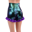 High Waist Shorts with Ruffled Leg - Coquetry Clothing