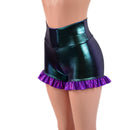 High Waist Shorts with Ruffled Leg - Coquetry Clothing