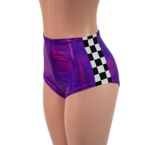 High Waist Side Panel "Siren" Shorts - Coquetry Clothing