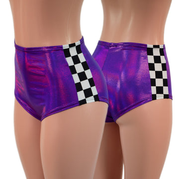 High Waist Side Panel "Siren" Shorts - Coquetry Clothing