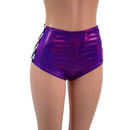 High Waist Side Panel "Siren" Shorts - Coquetry Clothing