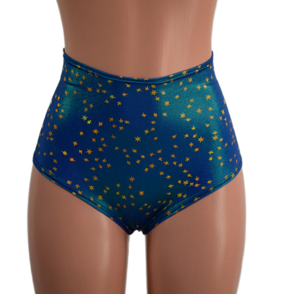 High Waist Siren Shorts in Stardust - Coquetry Clothing