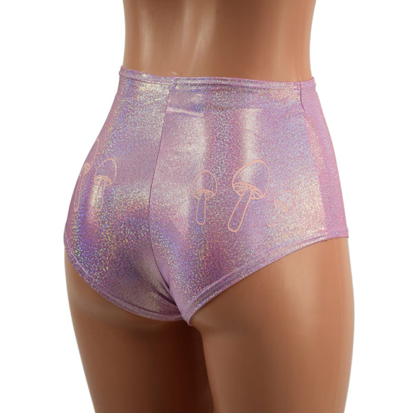 High Waist Siren Shorts with Mushroom Trio - 5