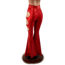 High Waist Solar Flares with Triple Cutouts and O - rings - Coquetry Clothing