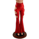 High Waist Solar Flares with Triple Cutouts and O - rings - Coquetry Clothing