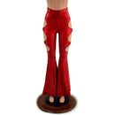 High Waist Solar Flares with Triple Cutouts and O - rings - Coquetry Clothing
