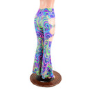 High Waist Solar Flares with Triple Cutouts and O - rings - Coquetry Clothing