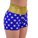 High Waist Super Hero Shorts - Coquetry Clothing