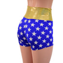 High Waist Super Hero Shorts - Coquetry Clothing