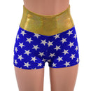 High Waist Super Hero Shorts - Coquetry Clothing