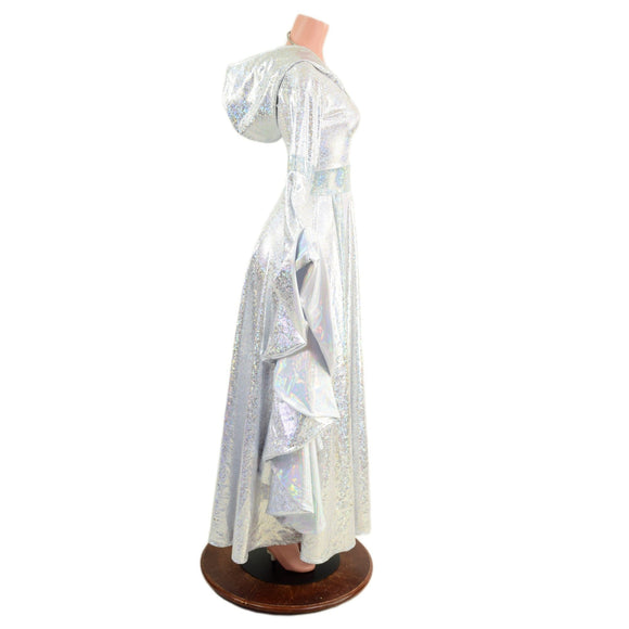 Hooded Marian Gown with Sorceress Sleeves - Coquetry Clothing