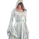 Hooded Marian Gown with Sorceress Sleeves - Coquetry Clothing