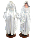 Hooded Marian Gown with Sorceress Sleeves - Coquetry Clothing