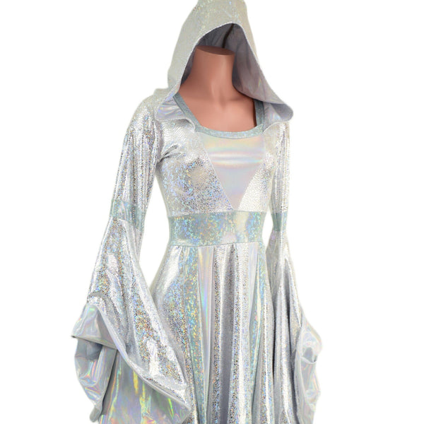 Hooded Marian Gown with Sorceress Sleeves - 6