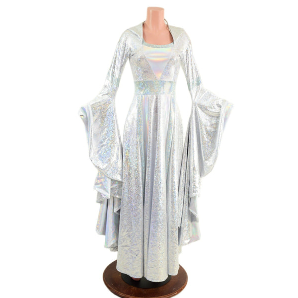 Hooded Marian Gown with Sorceress Sleeves - 7