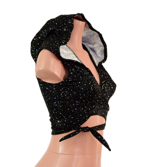 Hooded Wrap & Tie Top - Coquetry Clothing