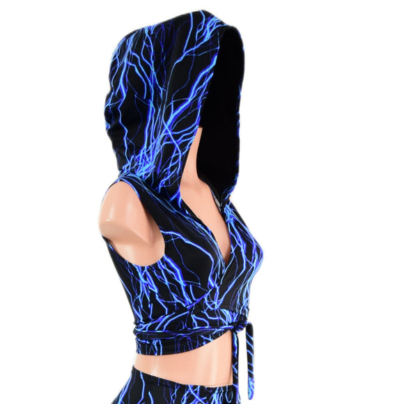 Hooded Wrap & Tie Top - Coquetry Clothing