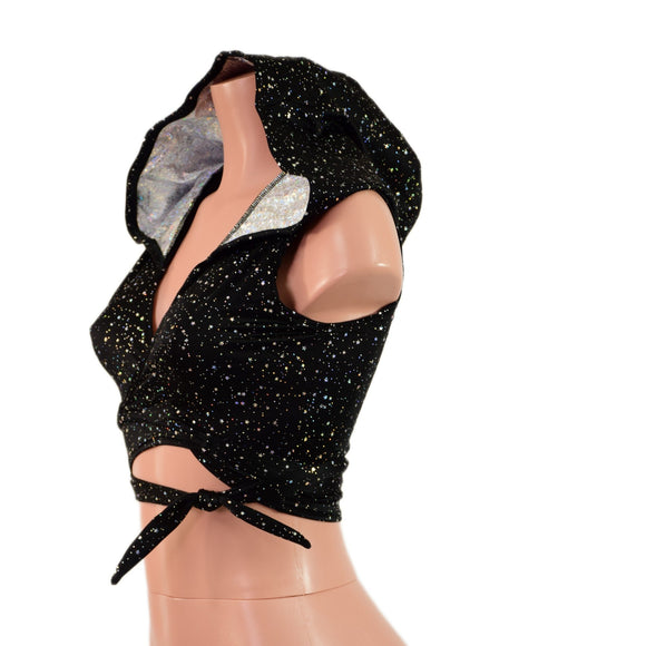 Hooded Wrap & Tie Top - Coquetry Clothing