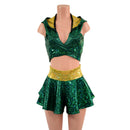Hooded Wrap & Tie Top and Culotte Set - Coquetry Clothing