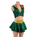Hooded Wrap & Tie Top and Culotte Set - Coquetry Clothing